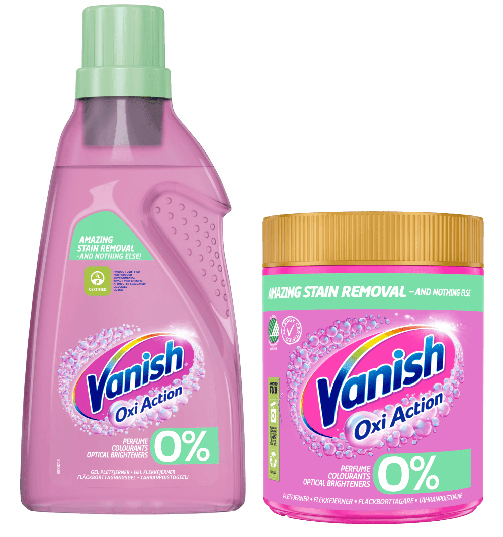 Vanish 0%-produkter